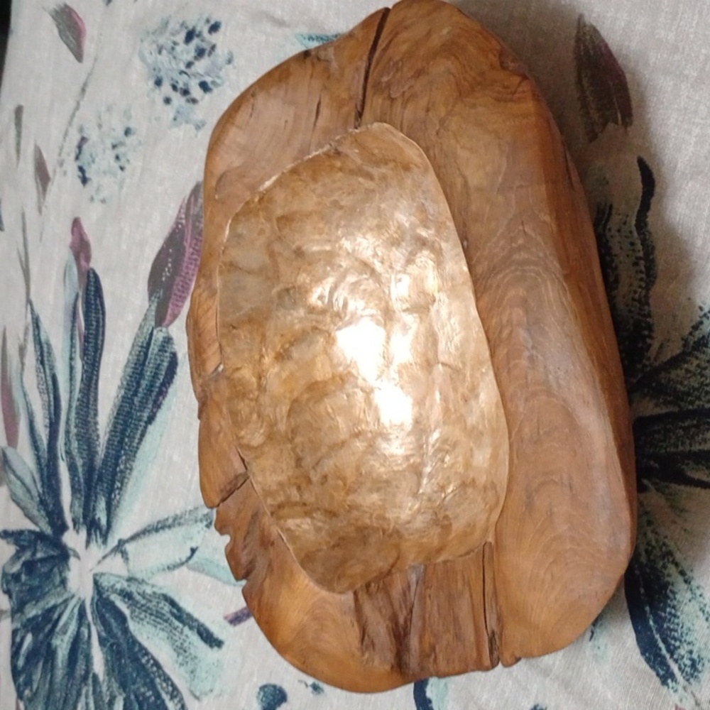 Javonose Teak Wood Bowl, Beautiful! NWT